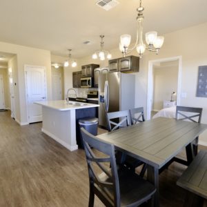The kitchen and dining room of 1704 Sommerset Pl Family Crashpad