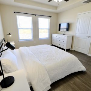 The master bedroom of 1704 Sommerset Pl Family Crashpad in Altus Ok